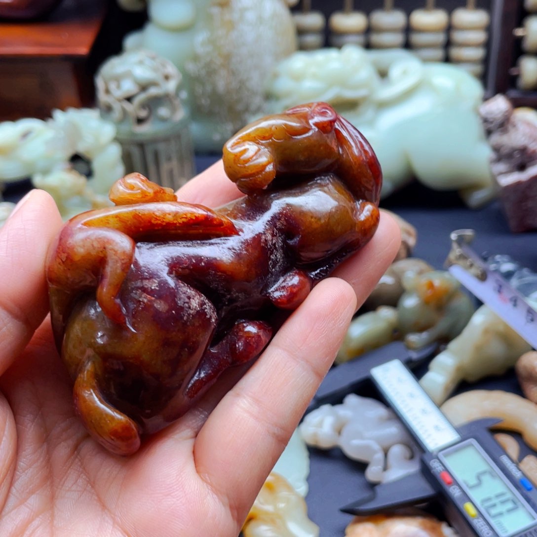 白玉菩提吊坠摆件