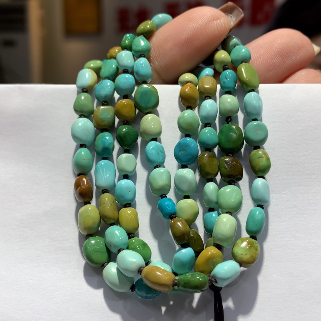 未镶嵌绿松石长链