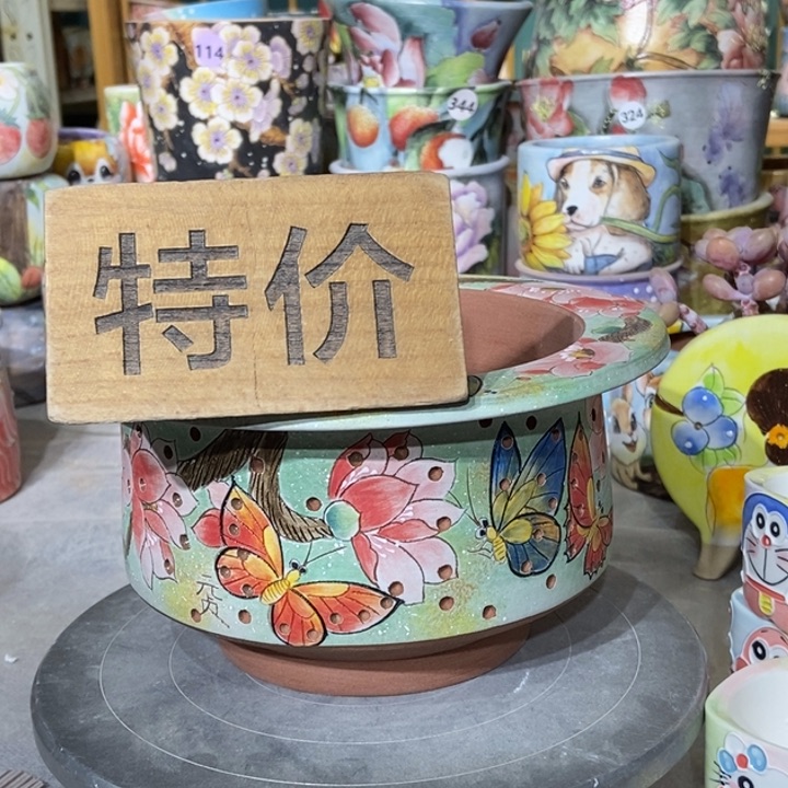 红陶景德镇艺术手绘作品