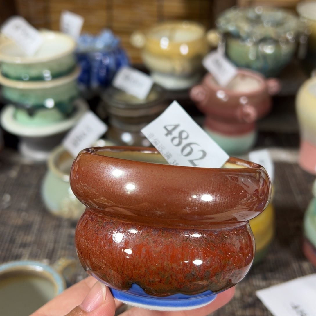 红陶景德镇手工花盆