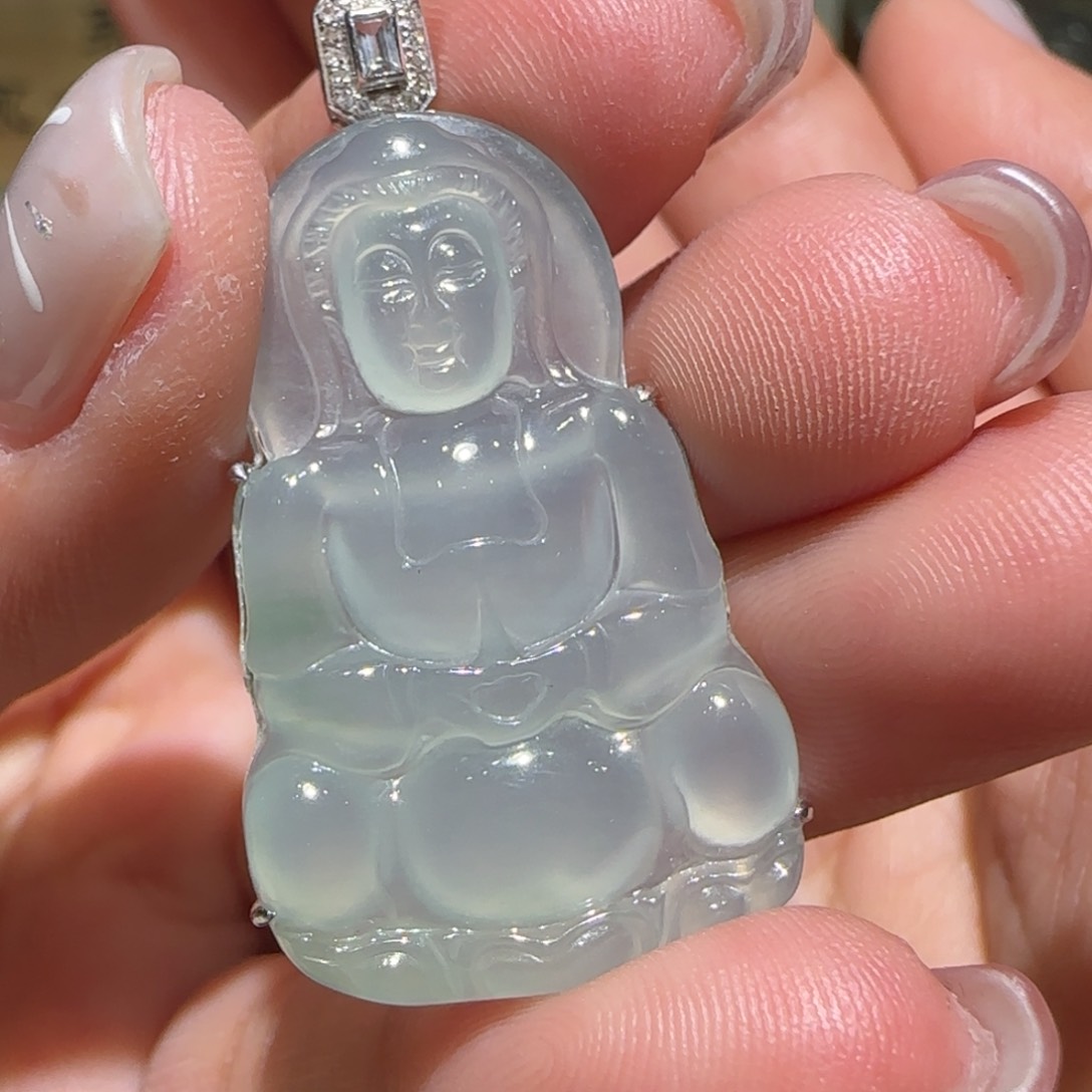 【闪购商品】翡翠颈饰18K金镶嵌缅甸