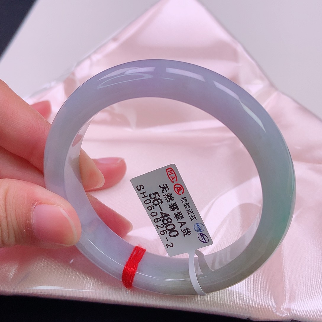 翡翠手镯未镶嵌56正圈