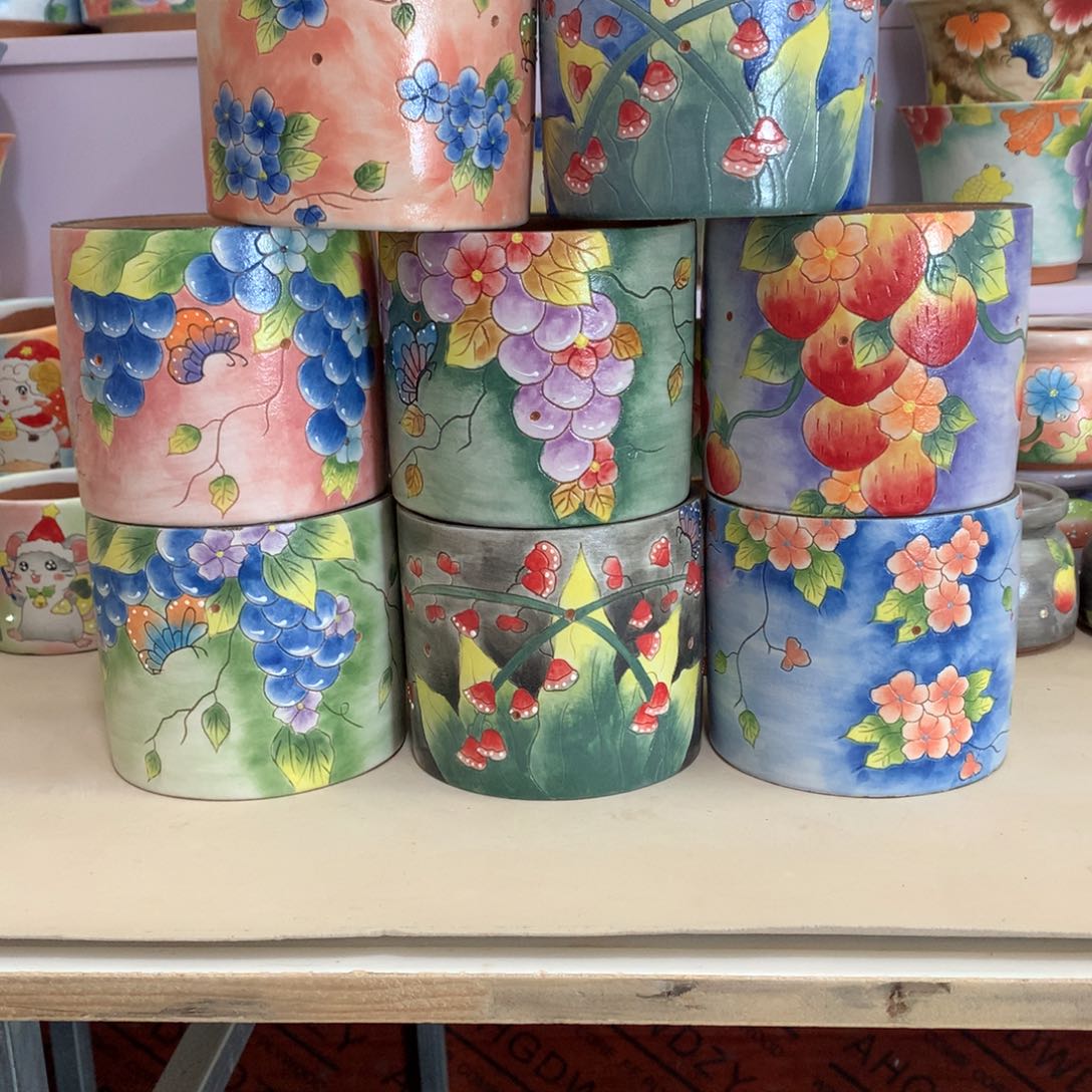 王*焮福利花盆，手绘福利