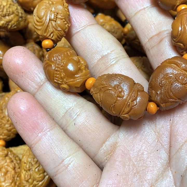 用***3橄榄核手串/手链橄榄微瑕米勒3财神3