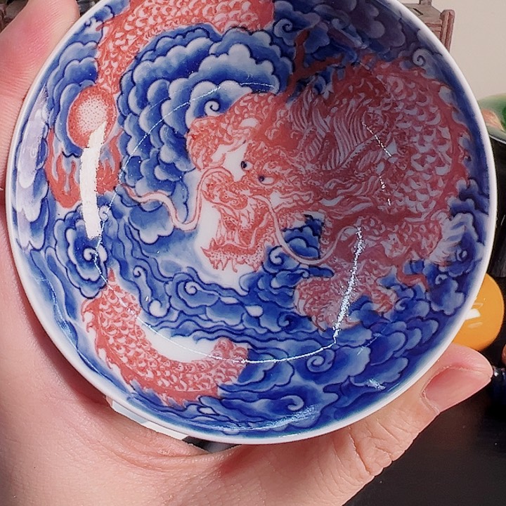 景德镇陶瓷艺术釉里红青花