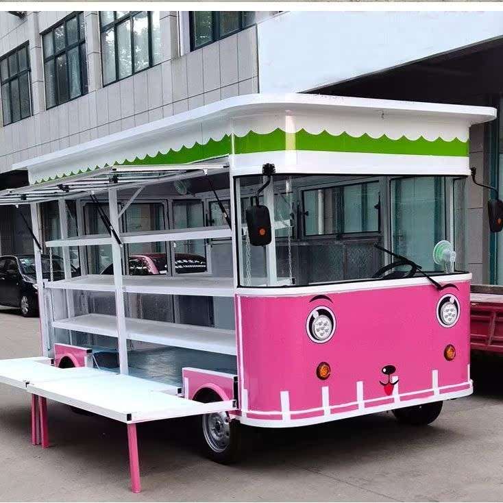大型服装车超市售货摆摊车房车路边商业街商用多功能流动小吃餐车