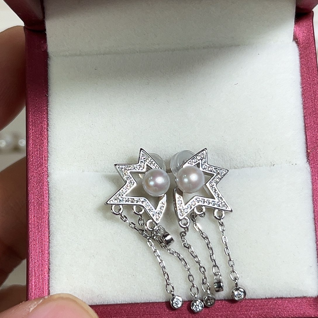 小***志淡水珍珠颈饰银S925镶嵌