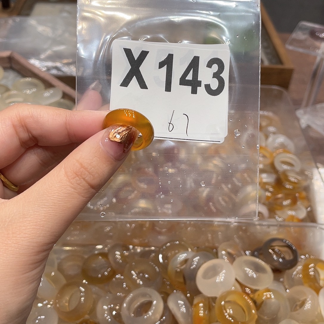 玛瑙/玉髓未镶嵌戒指143