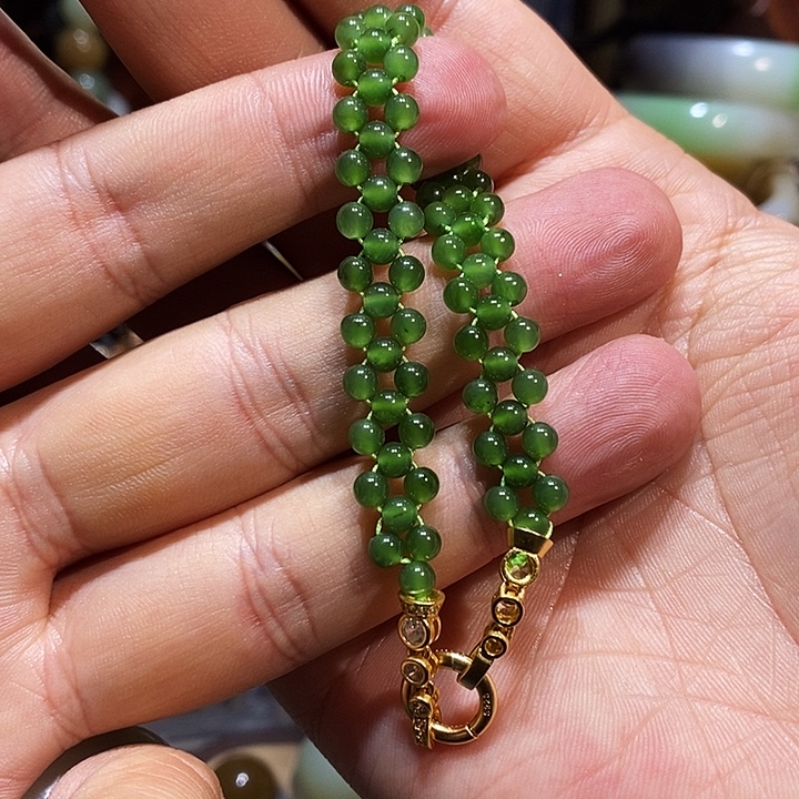 和田玉未镶嵌手链