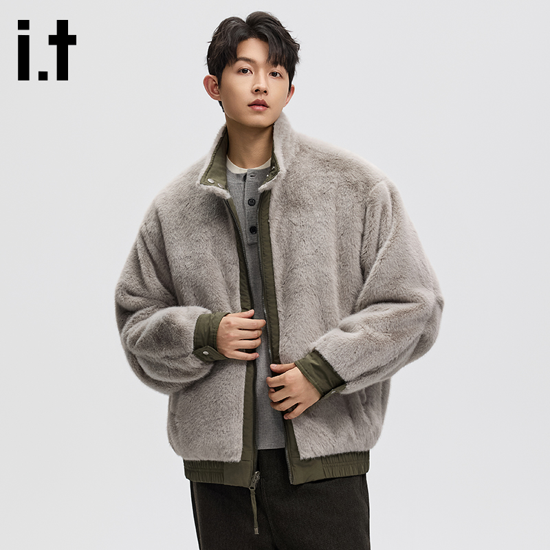 IT.FIVECM男士冬季（双面穿座山雕）双色重磅水洗抗寒加绒保暖外套