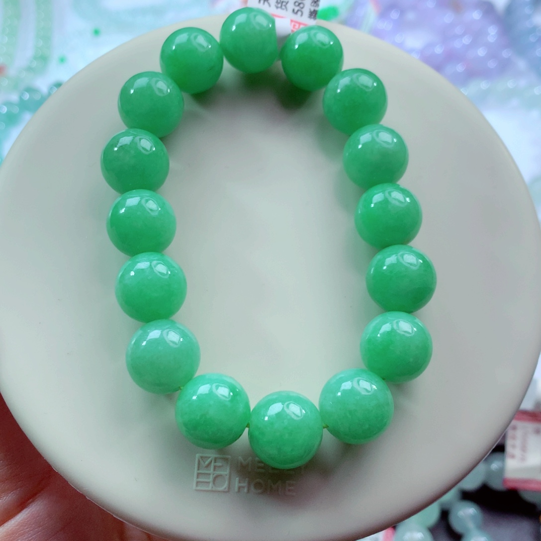 翡翠未镶嵌手链卡12.8