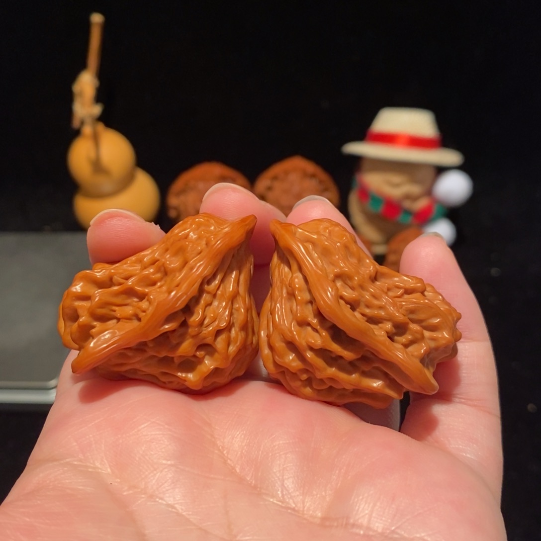 文玩核桃把件42盘山小鸟456