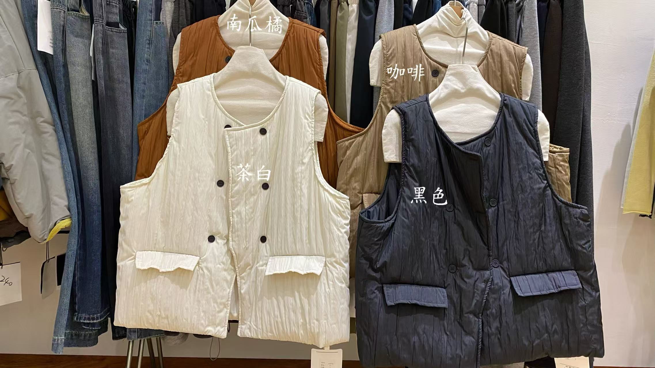 DX#Y1070  FL 日系棉衣马甲 12-08