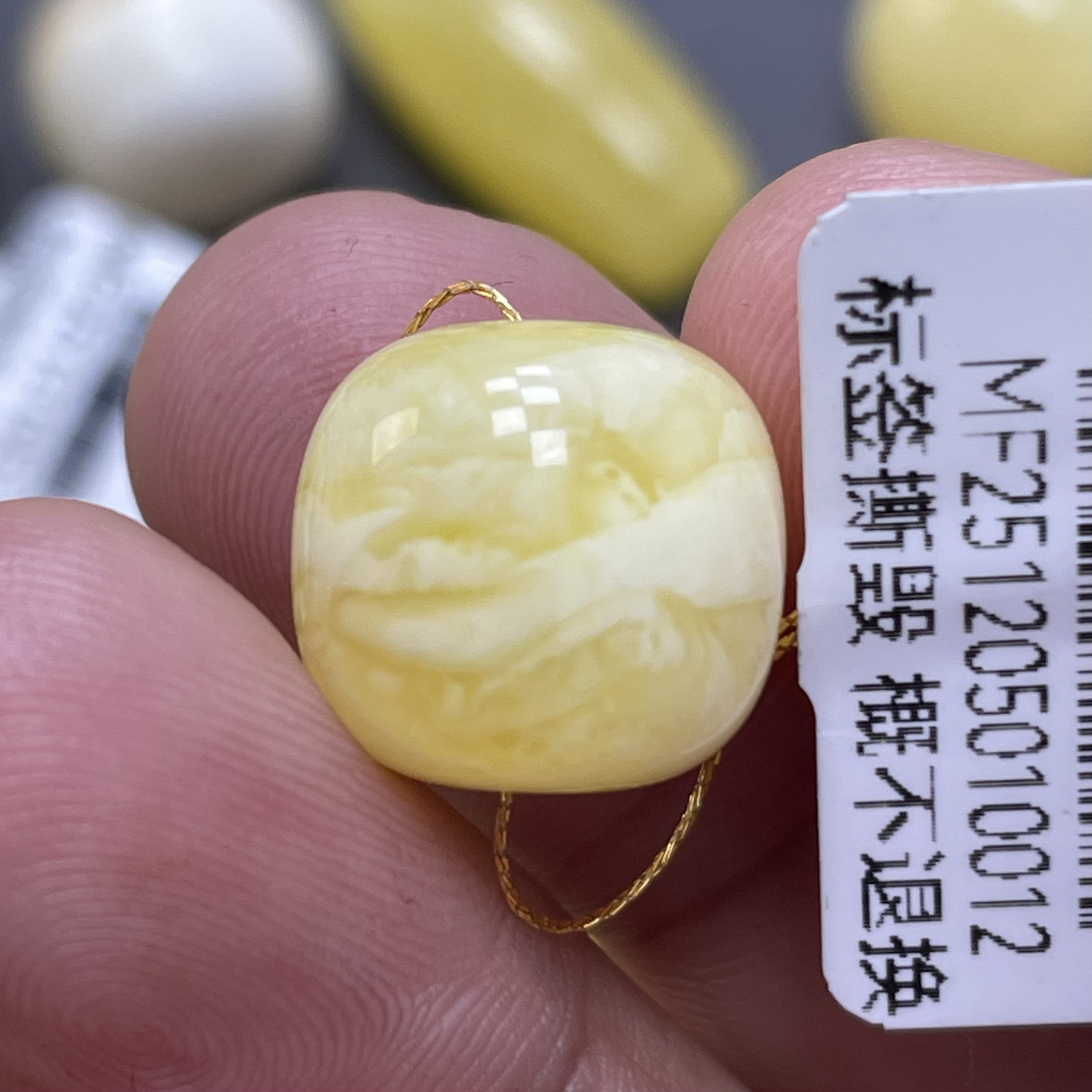 魔梵珠宝｜13*12.3mm俄料天然蜜蜡 虎皮妖花