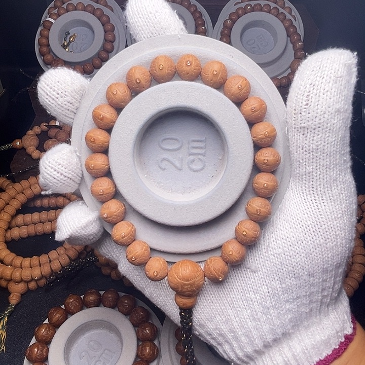 凤眼菩提手串11.5mm实心粉红皮