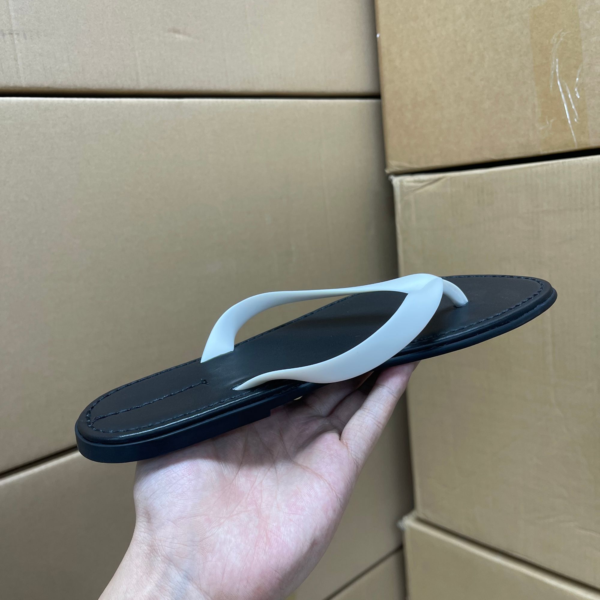 081-120新款女士休闲舒适防滑皮靴百搭真皮潮流