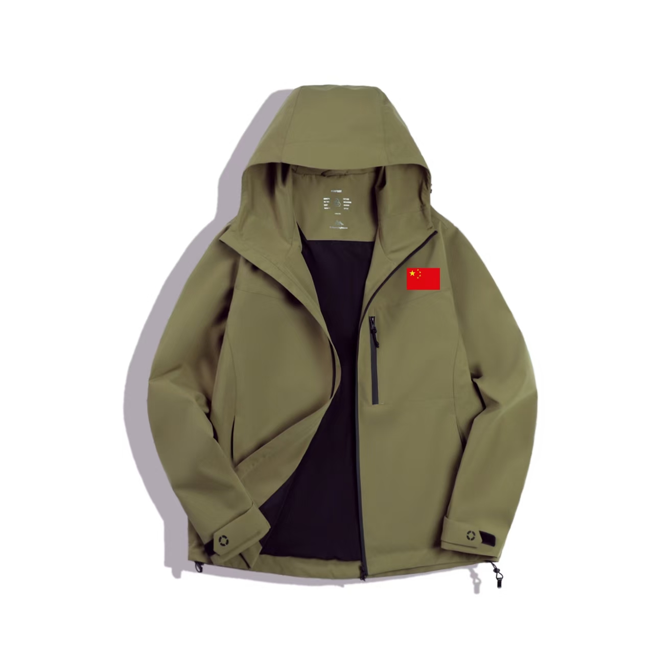 Qs【CHINA】春季男女同款软壳连帽冲锋衣9909