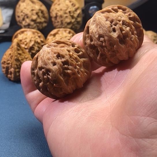 文玩核桃把件40尺磨盘，微修