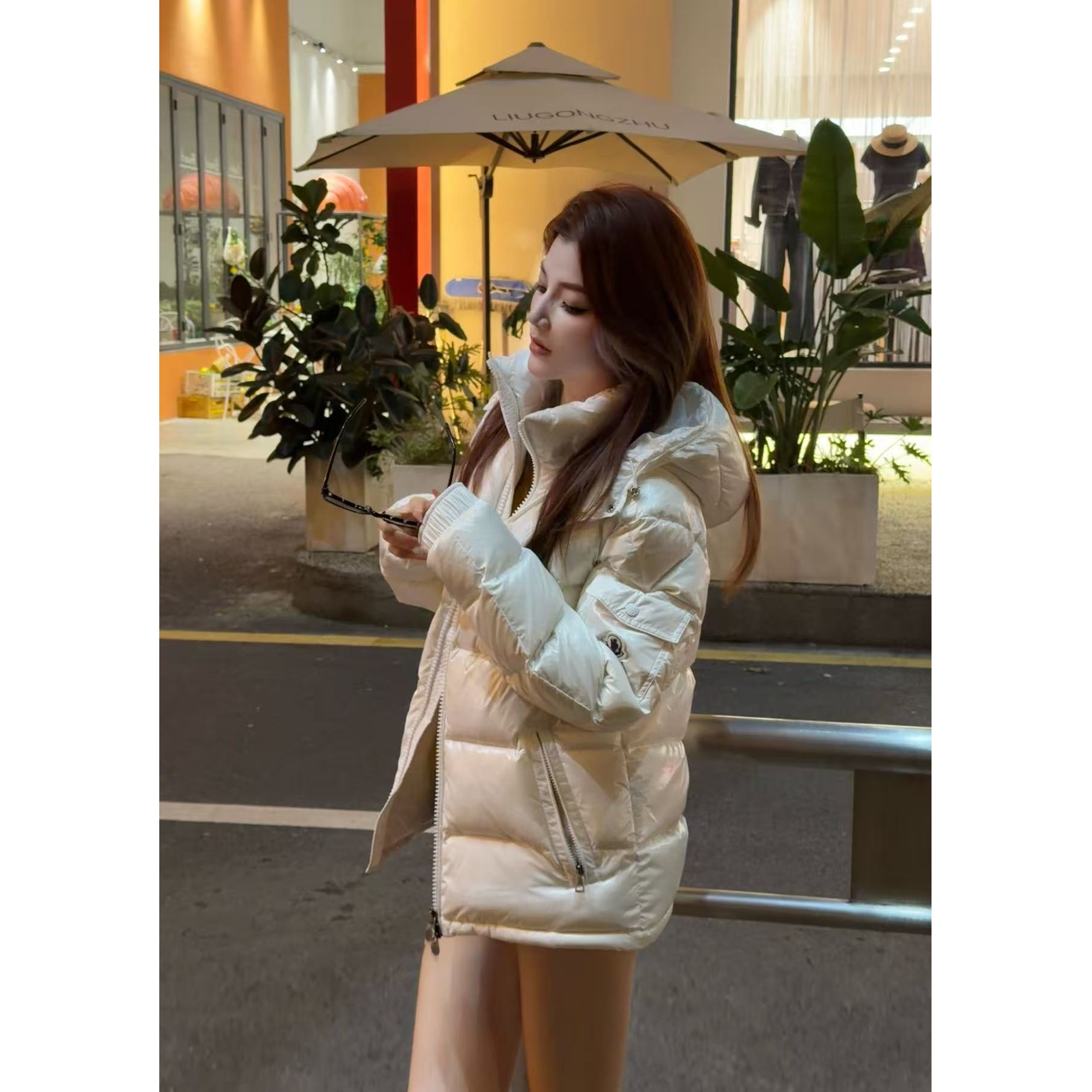 YGMK02 M亮面连羽绒服 男女同款