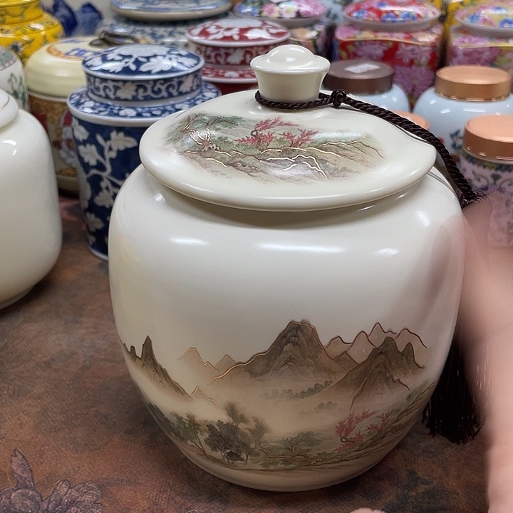 陶瓷罐茶叶罐密封罐储物罐