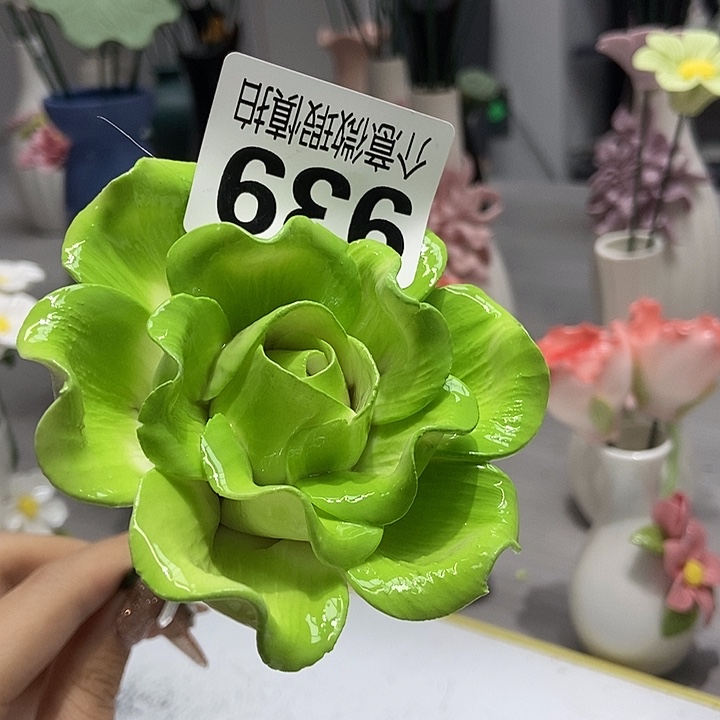 陶瓷纯手工捏花设计