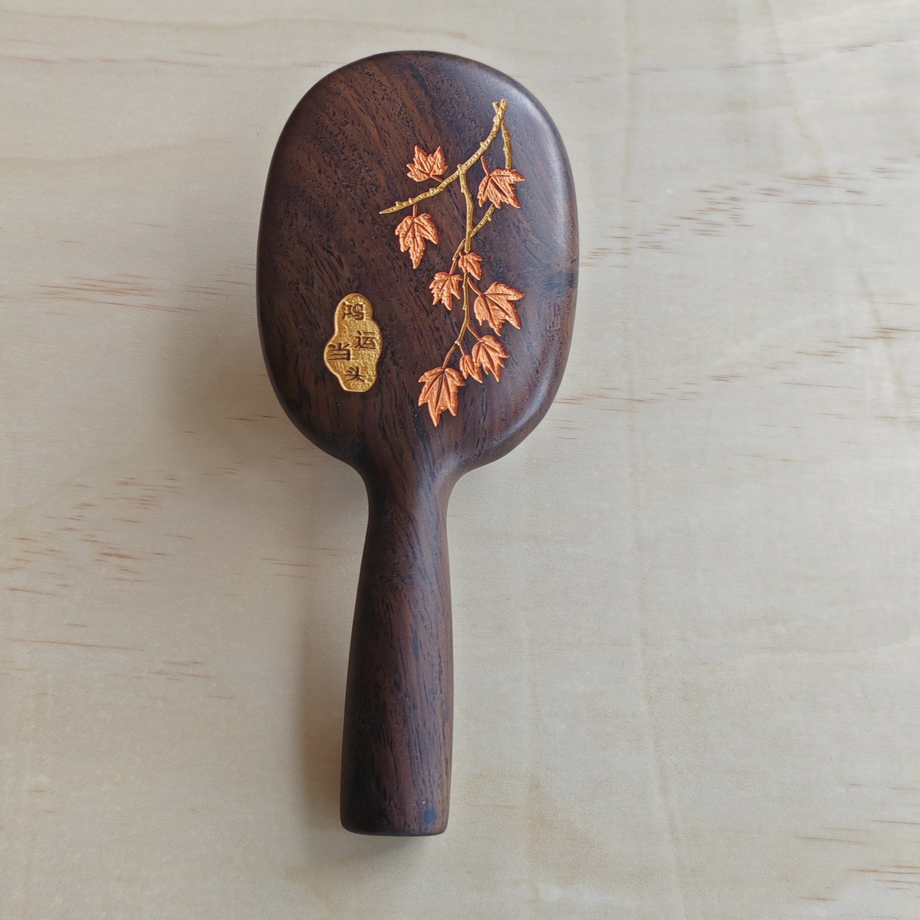 檀木气垫梳气囊梳按摩头部按摩养发梳子家用可爱复古随身便携