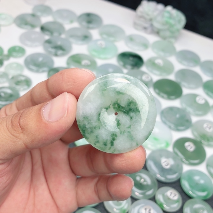 翡翠未镶嵌颈饰缅甸天然A货翡翠39.6-6.3