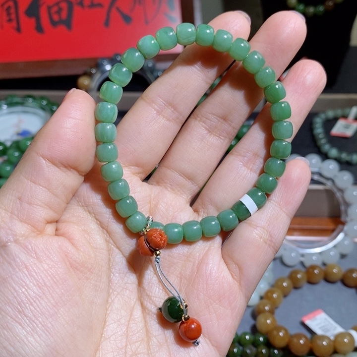 和田玉手链未镶嵌