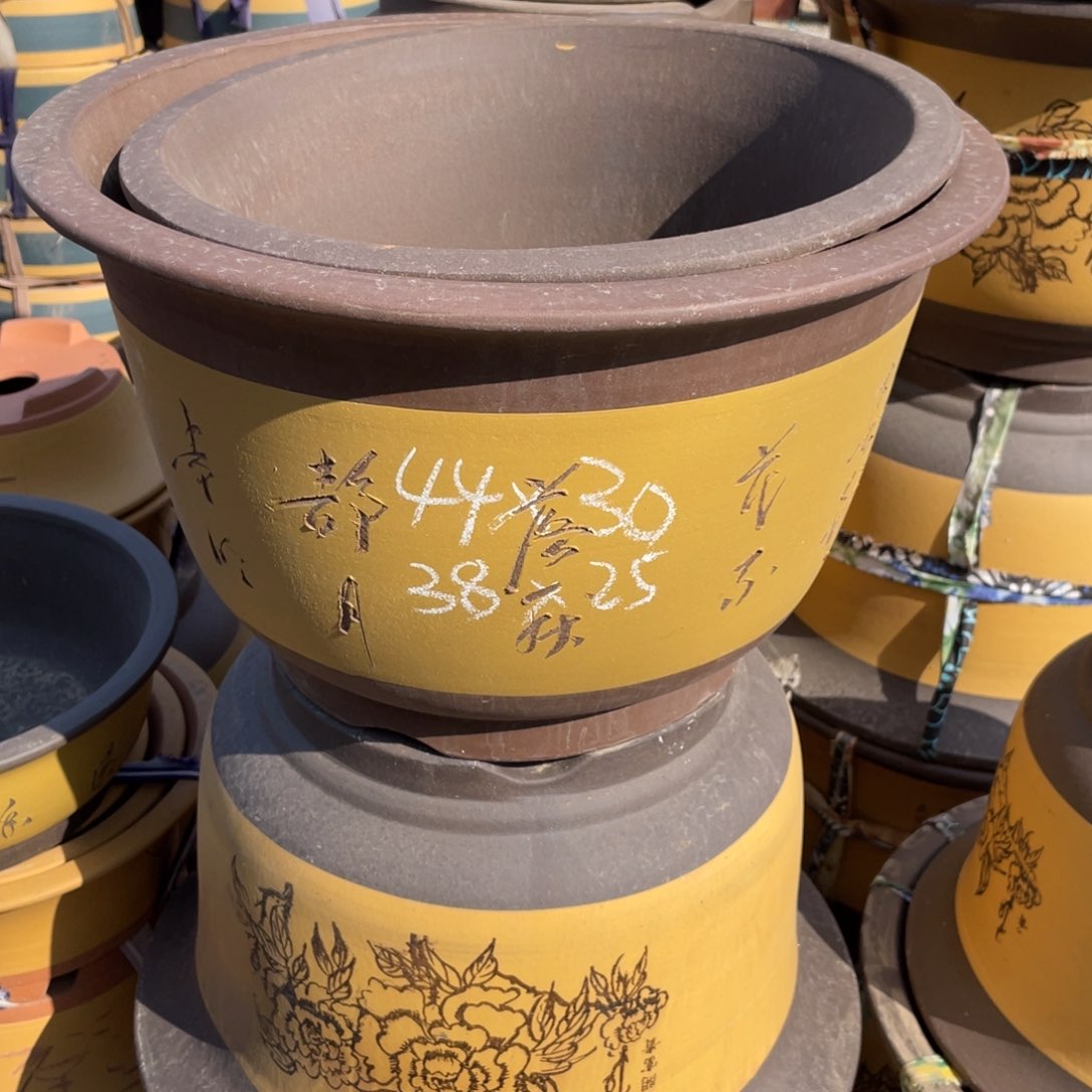 紫砂金钟 一套俩支