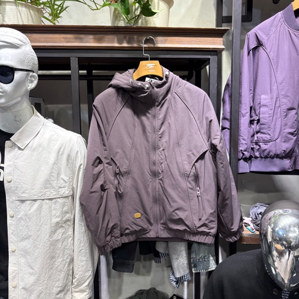 连帽夹克男子休闲软壳外套男款二棉2517