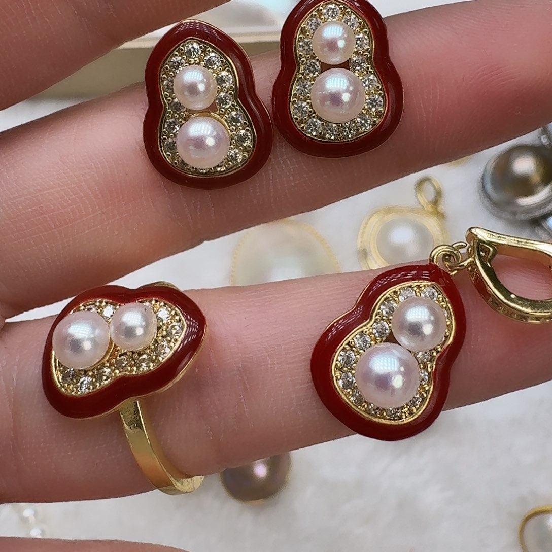 未镶嵌戒指淡水珍珠