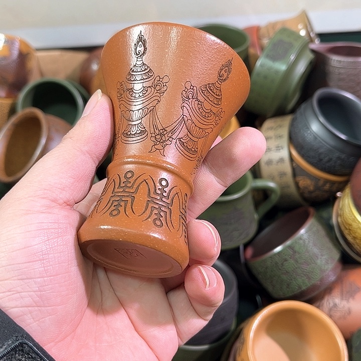 茶杯紫砂全手工紫砂主人杯 