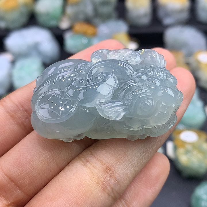 颈饰未镶嵌翡翠天然缅甸翡翠