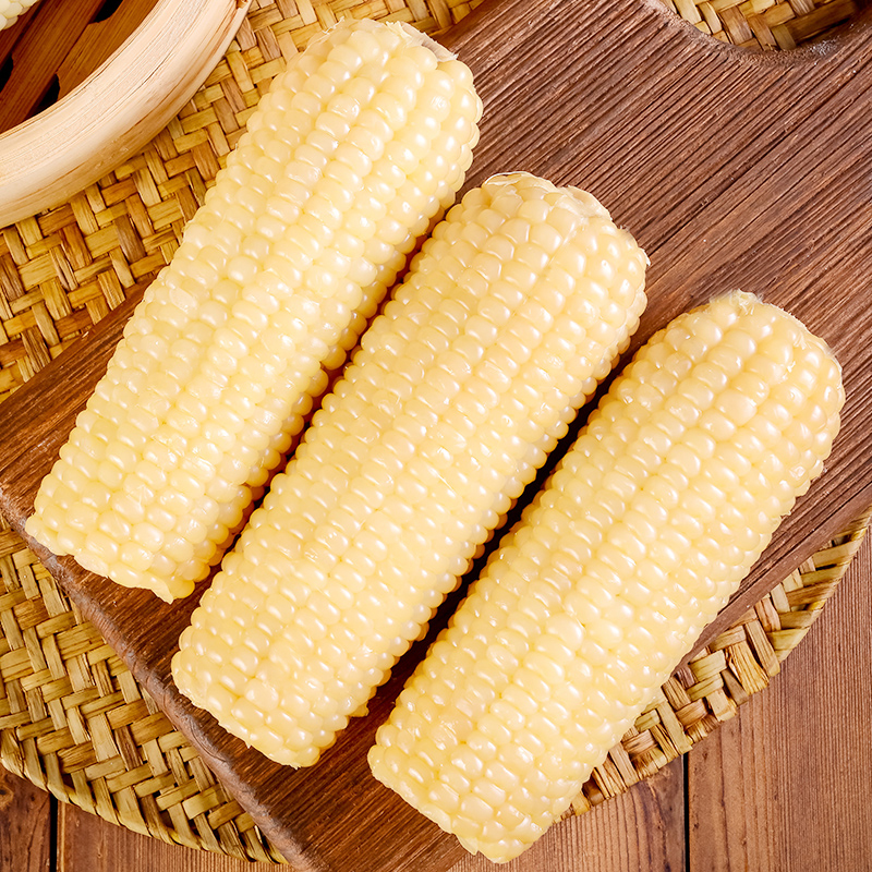【试吃2支】白糯玉米真空包6分甜8分粘糯8分香平均300g*10支6斤以上