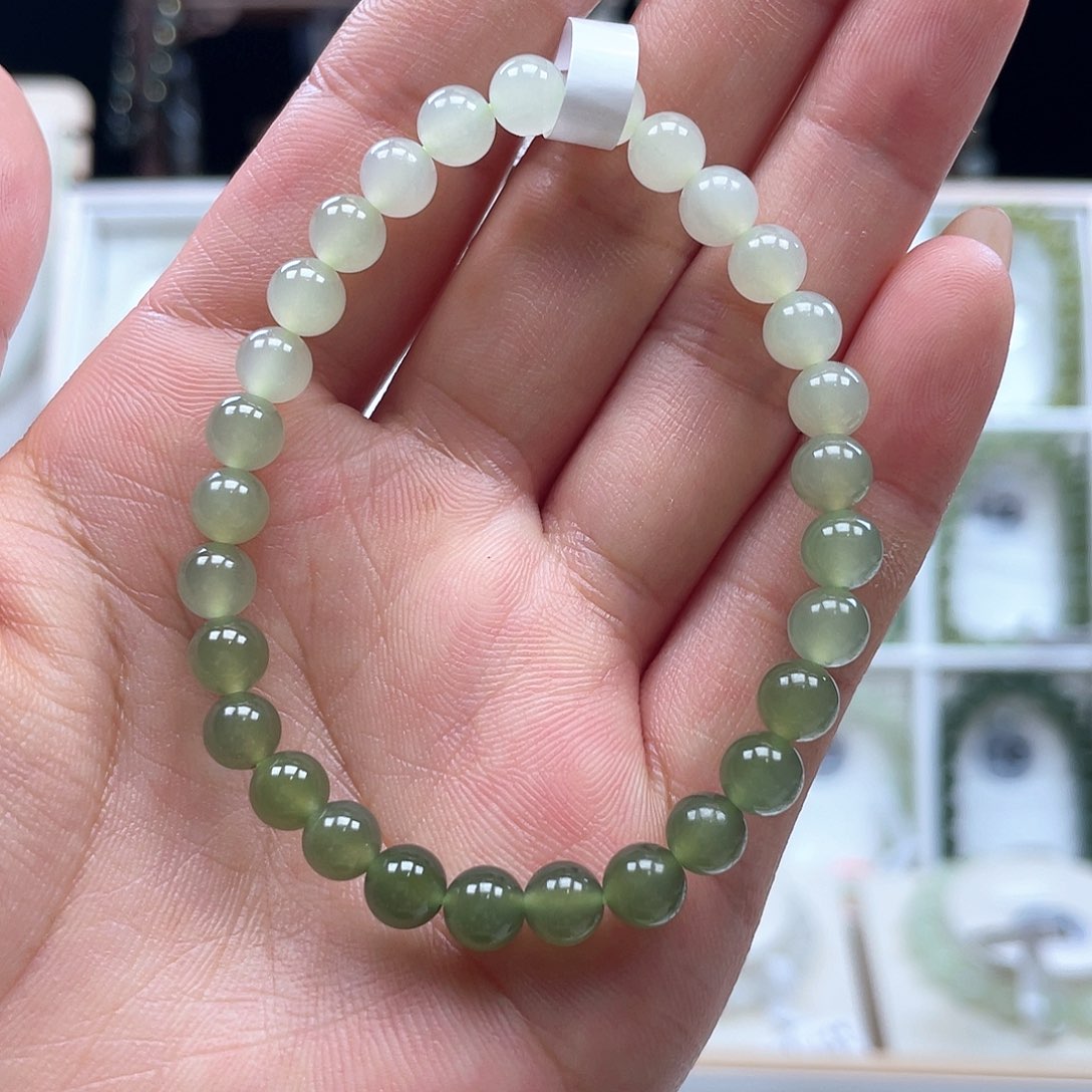 手链未镶嵌和田玉（糖玉）