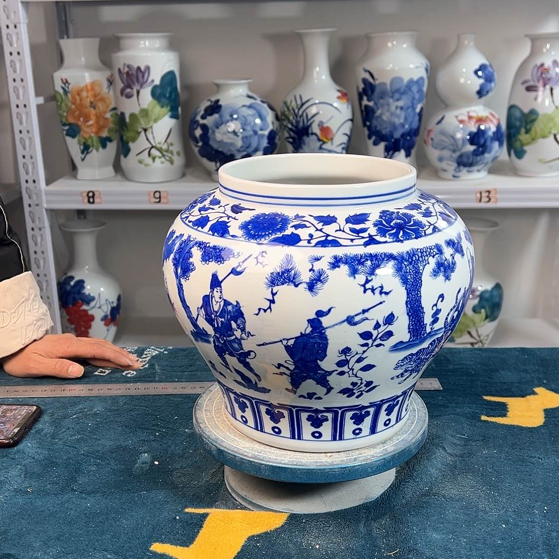 摆件景德镇陶瓷大口鬼谷