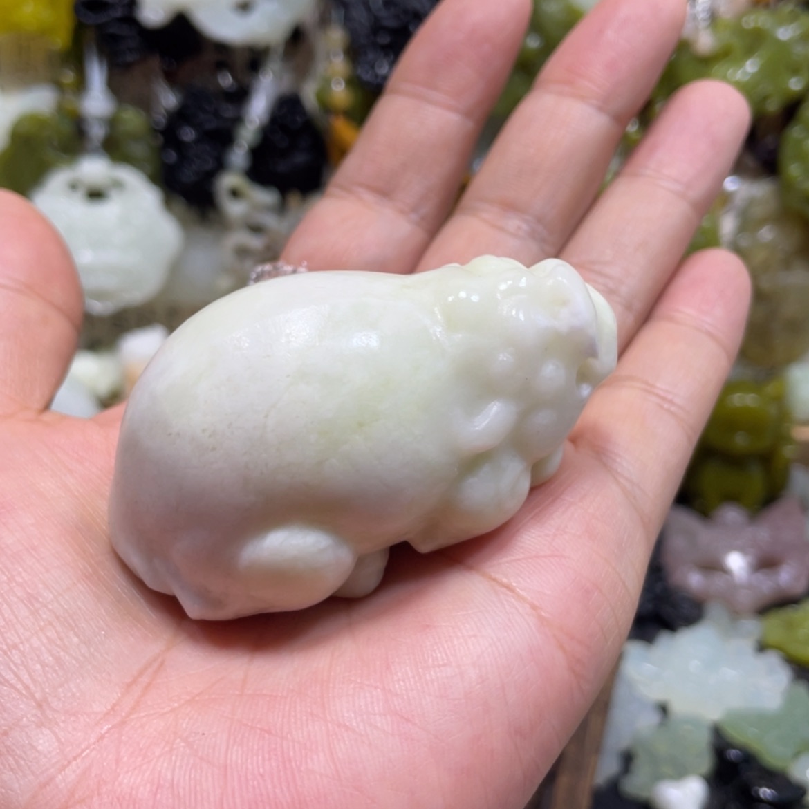 【闪购商品】岫玉颈饰未镶嵌47手把