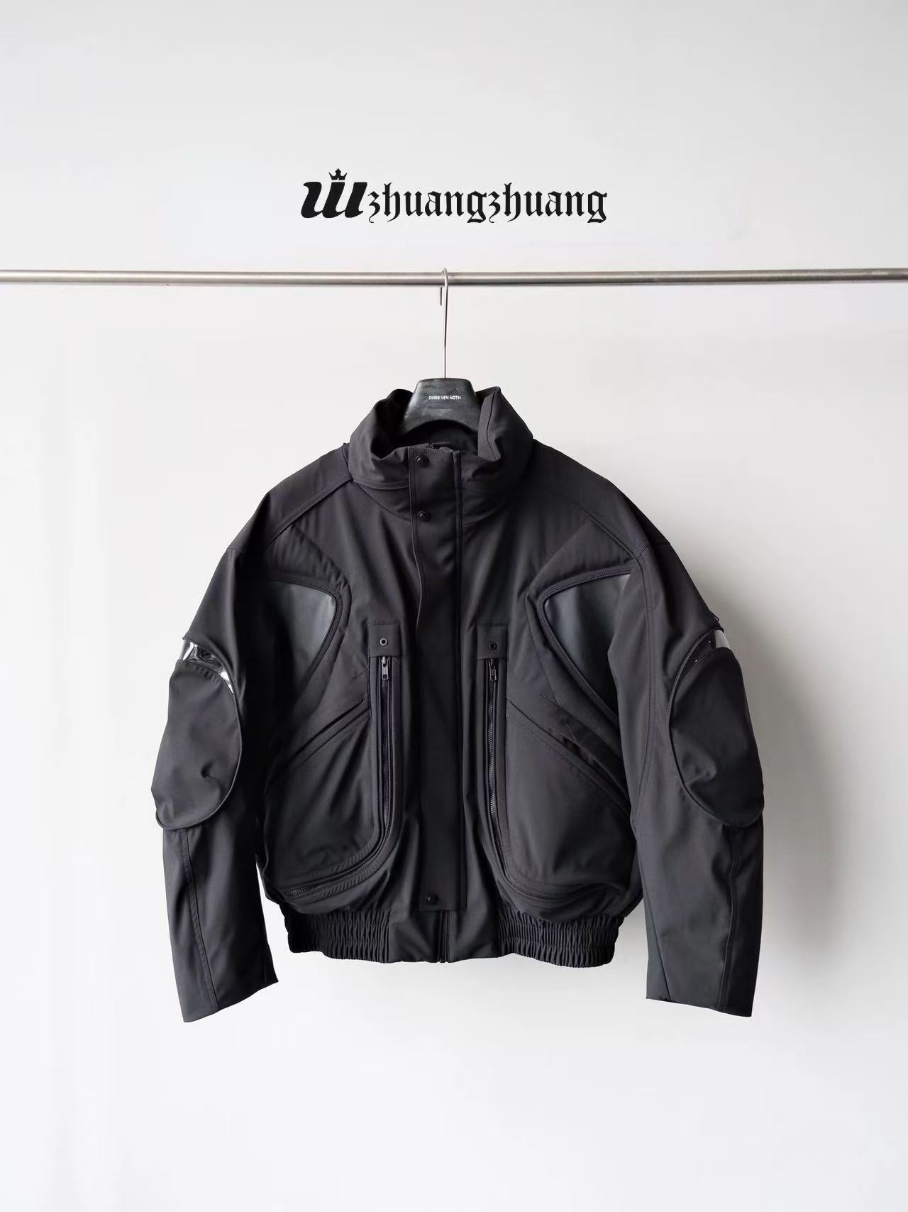 【立体机能外套】暗黑痞帅鹅绒服立体剪裁工装三防拼接立领户外夹克