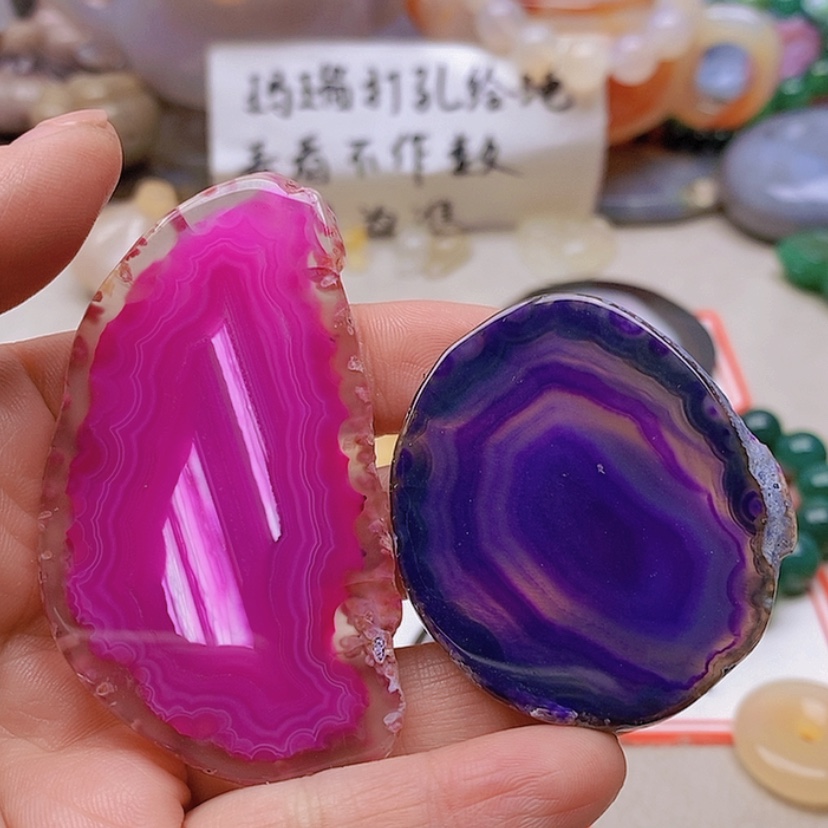 【闪购商品】未镶嵌玛瑙/玉髓珠宝半成品颖*