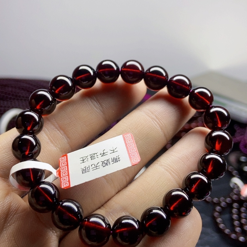 【闪购商品】石榴石手链未镶嵌9.3毫米