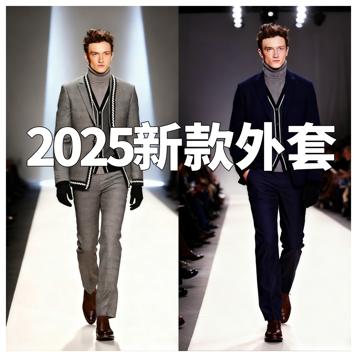 2025秋冬高定潮牌外套羽绒服男女同款8006