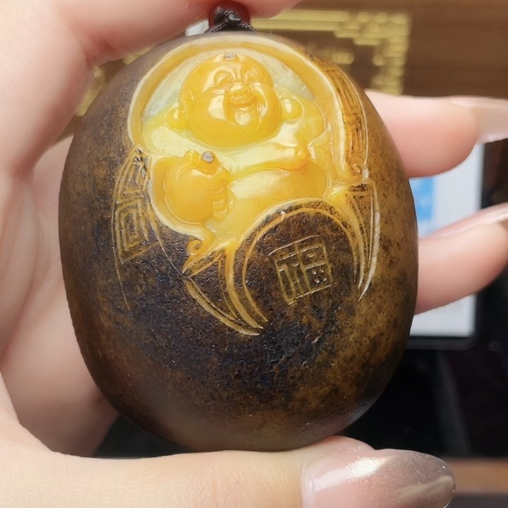 和田玉玉石挂件T1225拍一发一