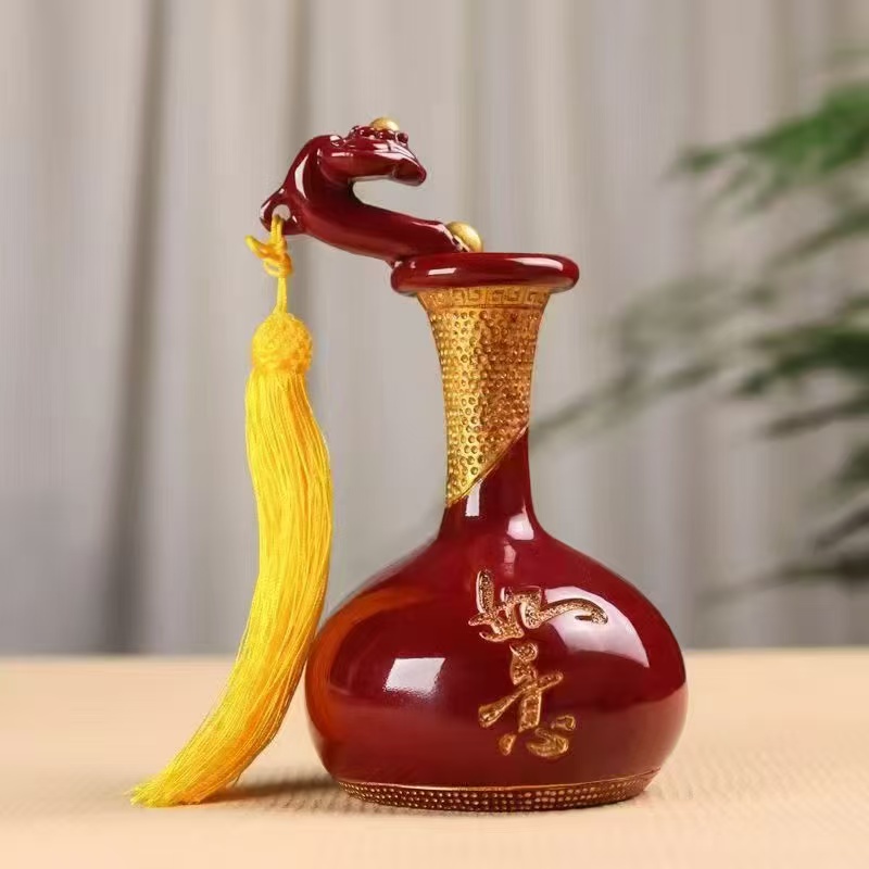 【精选】 简约如意瓶客厅家居流水摆件