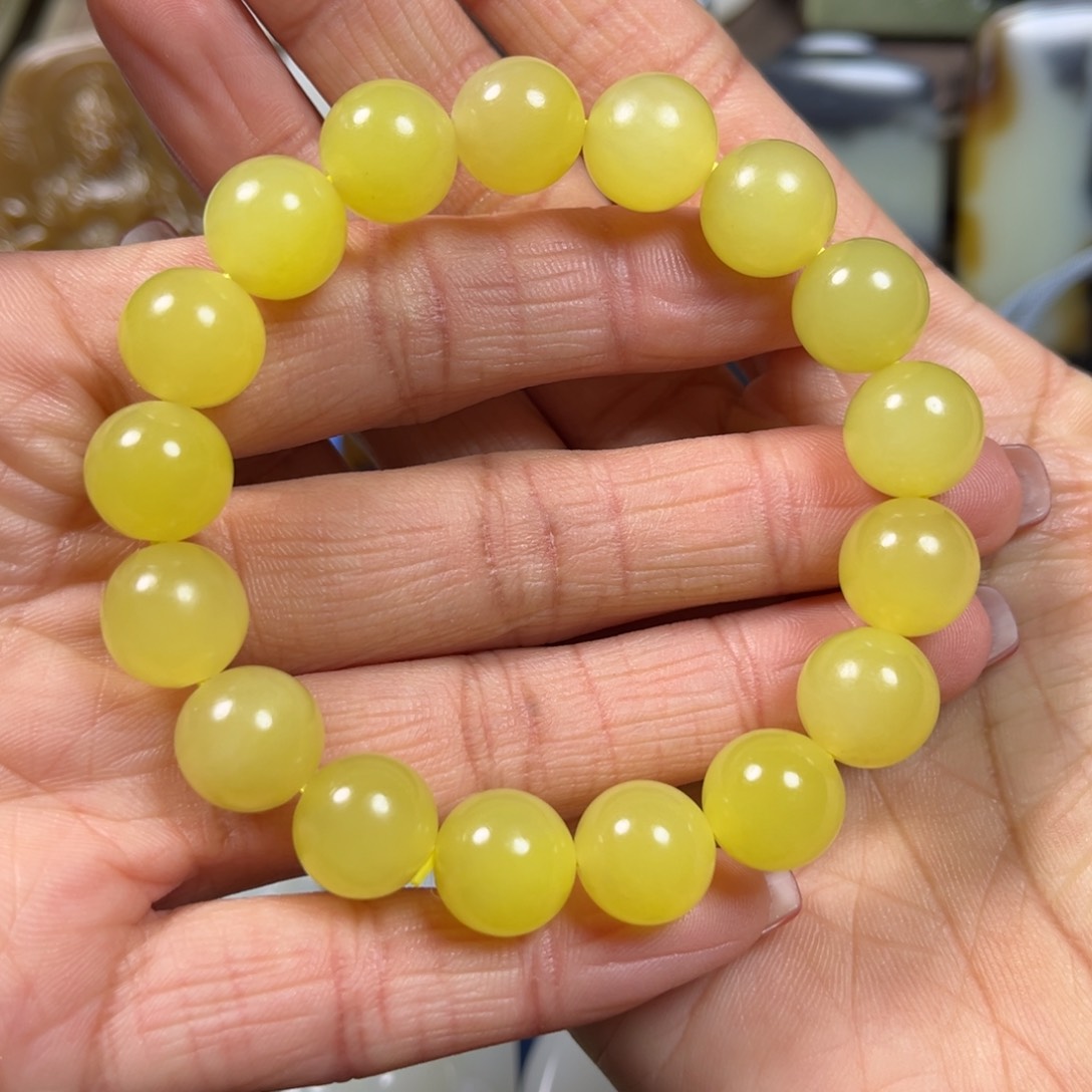 和田玉手串卡12未镶嵌