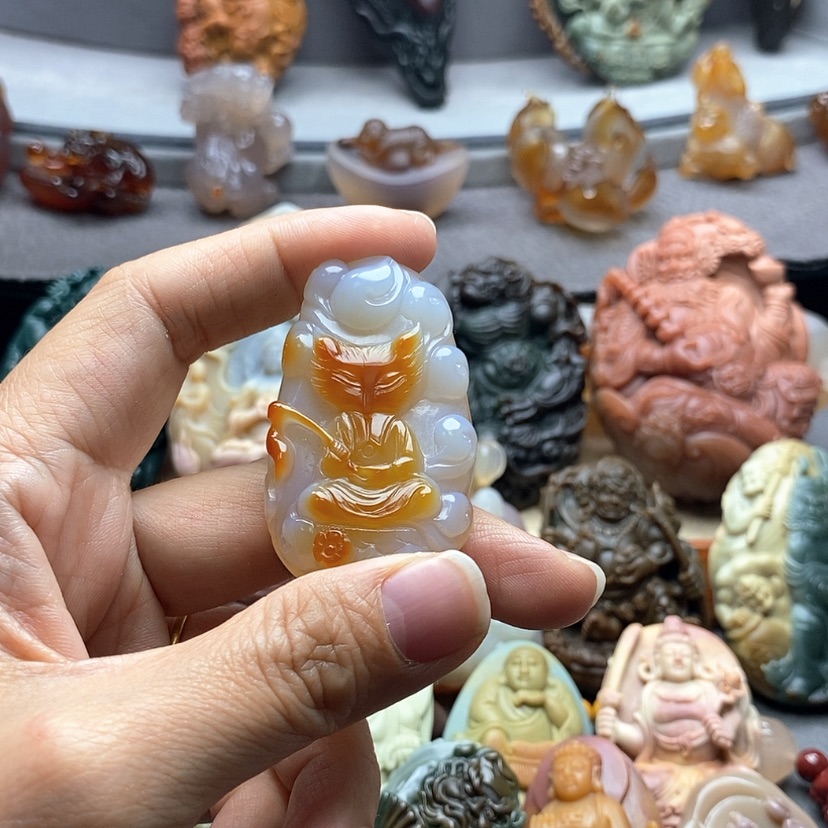 【闪购商品】未镶嵌吊坠定制玛瑙