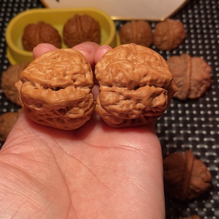 文玩核桃把件四开八腿蛙王全品