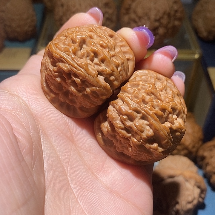 德***文玩核桃吊坠37馒头白