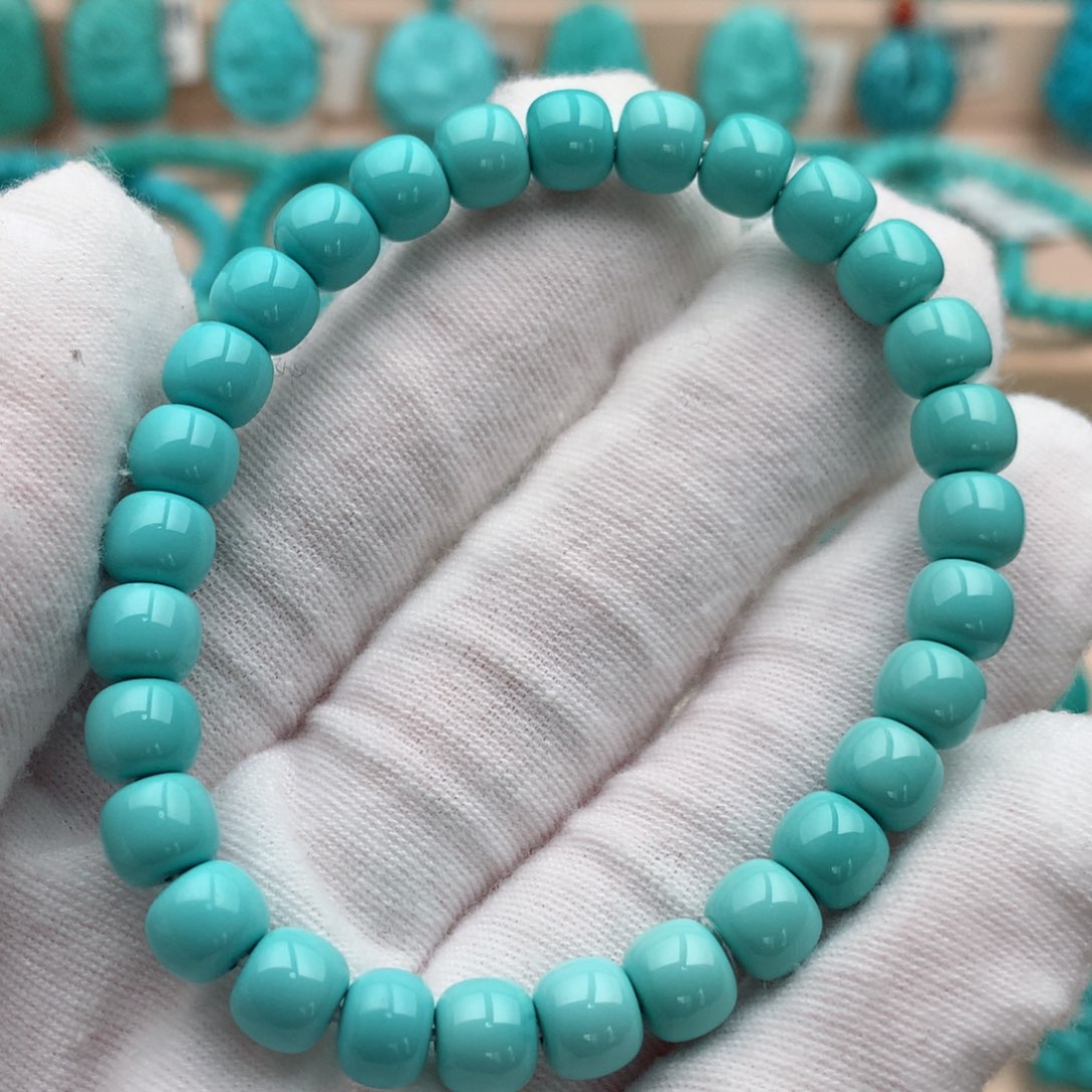 绿松石未镶嵌珠宝奇石7mm