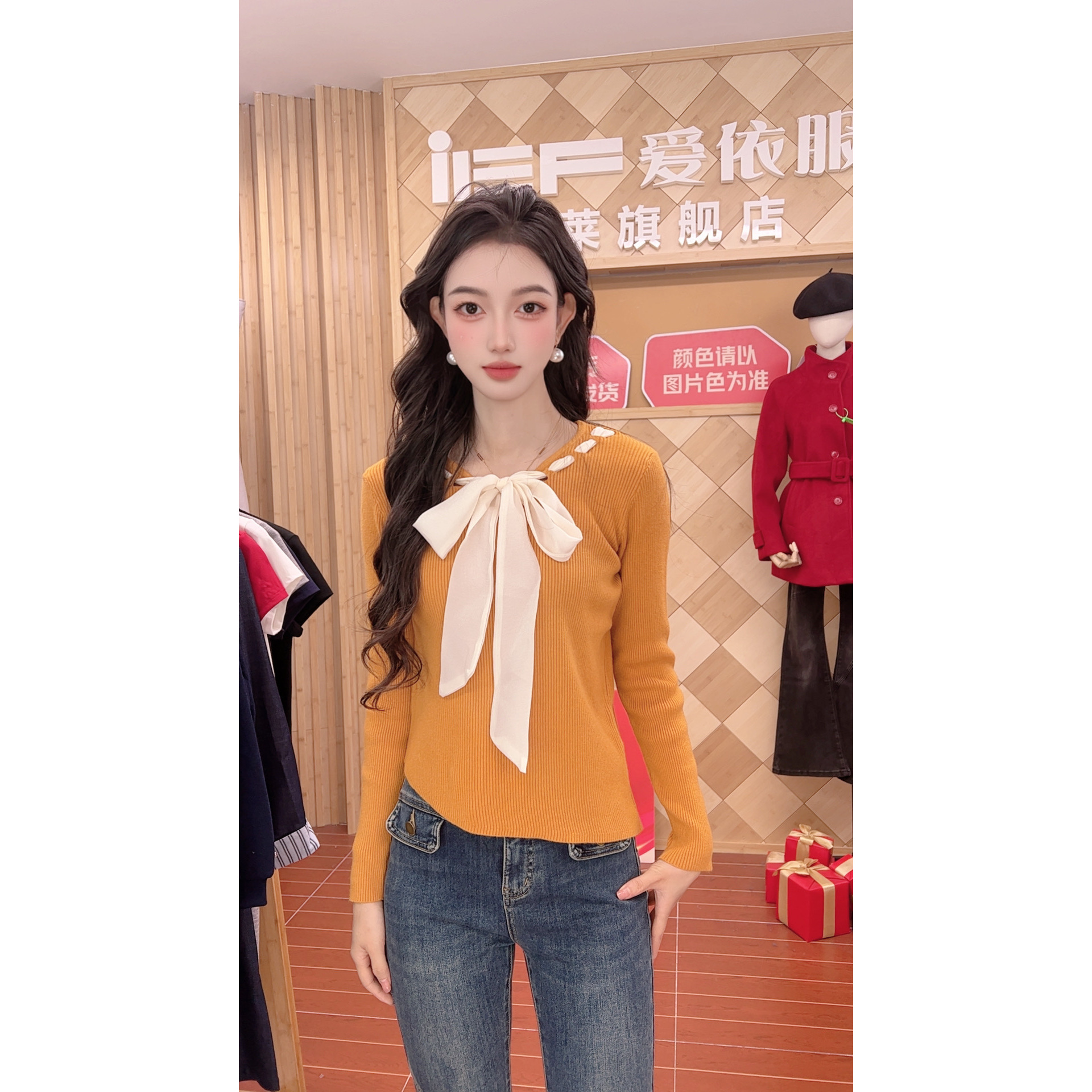 IEF/爱依服2025新款秋季毛织上衣