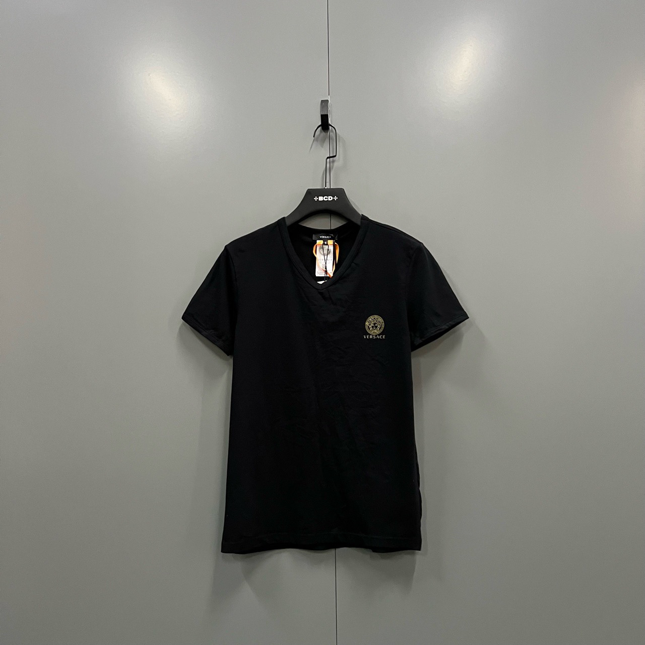 (ll) Versace 范思哲 人像徽标印花V领短袖 4码吊牌 mg400055